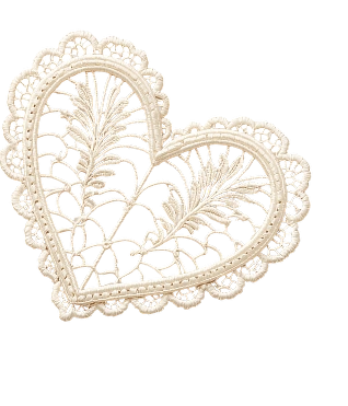 Lace heart illustration used in The Modern Invite Old Money digital wedding invitation